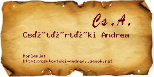 Csütörtöki Andrea névjegykártya